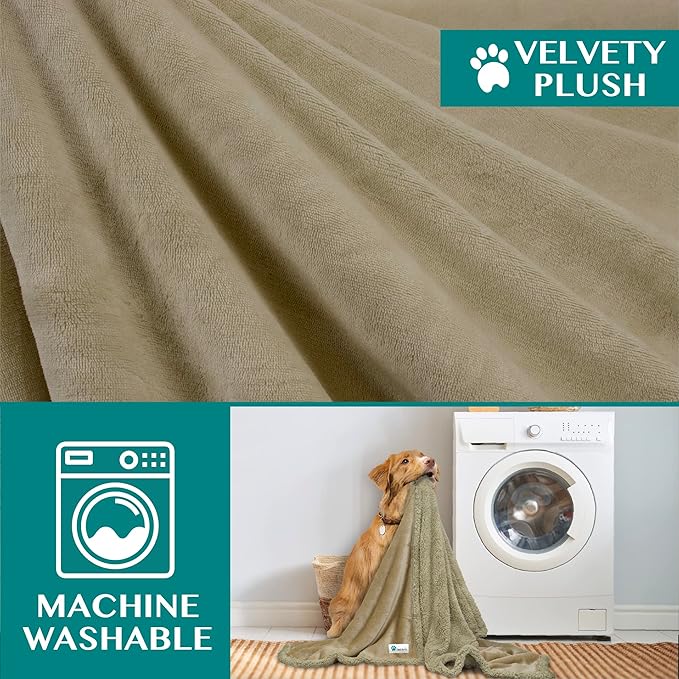 PetAmi Dog Blanket for Small Medium Dogs 29x40 Solid