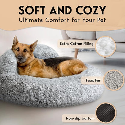 PetJett Calming Dog Bed 36'' Fits 100 lbs