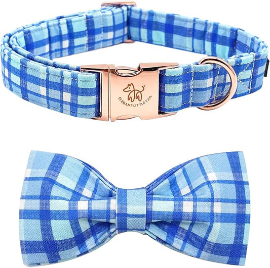 Elegant little tail Dog Collar with Bow
