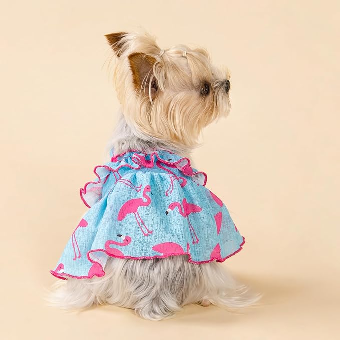 Fitwarm Flamingo Dog Dress