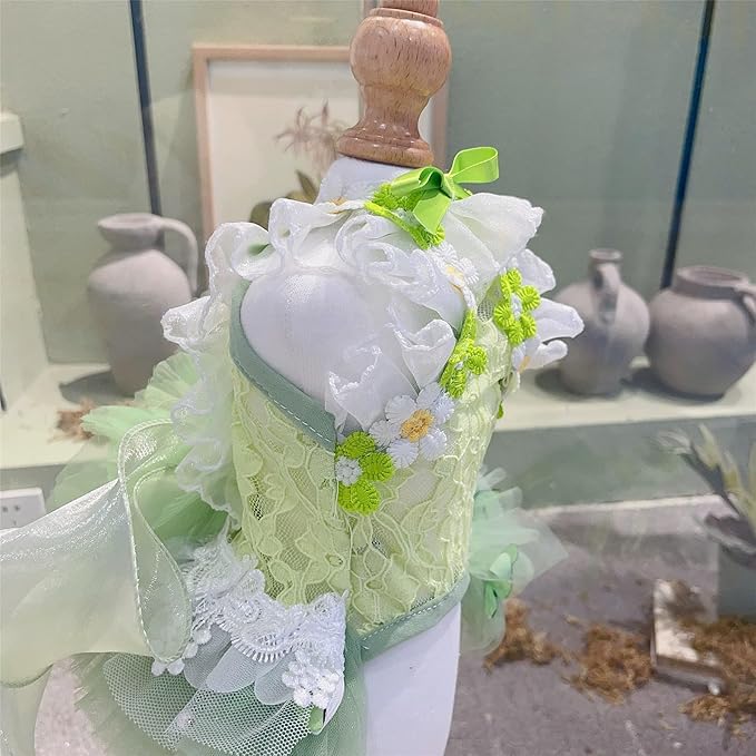 Dog Princess Dresses for Small Dogs Lolita Clothes Butterfly Costume Pet Girl Cute Coat Outfits Summer Costumes Puppy Handmade Skirt Cat Spring (XL