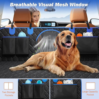 Dog Car Seat Cover for Back Seat 330lbs Waterproof