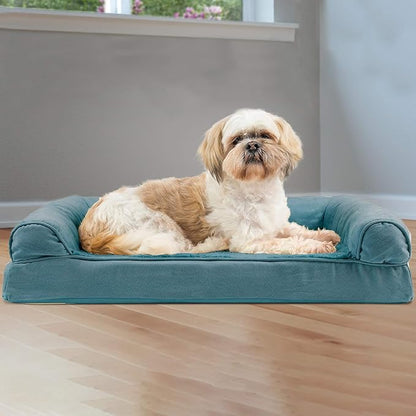 Furhaven Orthopedic Dog Bed for Medium/Small Dogs w/ Removable Bolsters & Washable Cover 35 lbs