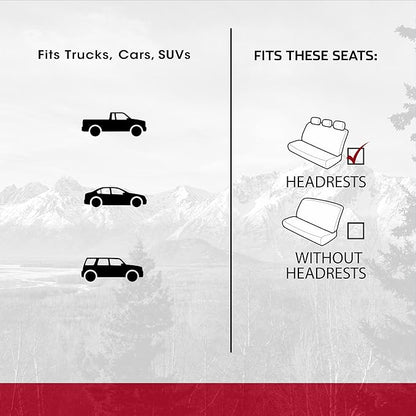 DICKIES 1-Piece Puncture-Resistant Rear Seat Cover for Cars