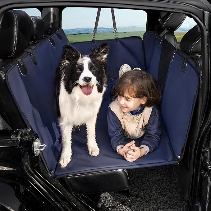 Back Seat Extender for Dogs，Heavy Duty Leatherette Dog 500lbs，Travel Dog