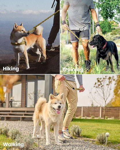 OutdoorMaster Bungee Dog Leash 2 Padded 1 Seat 6 FT)