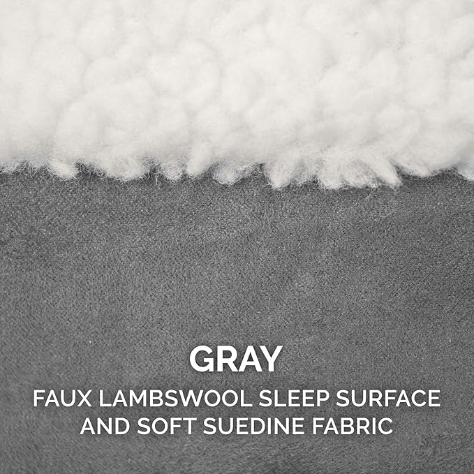 Furhaven 35" Round Memory Foam Dog Bed for Large/Medium Dogs w/ Removable Washable Cover 50 lbs 35-inch