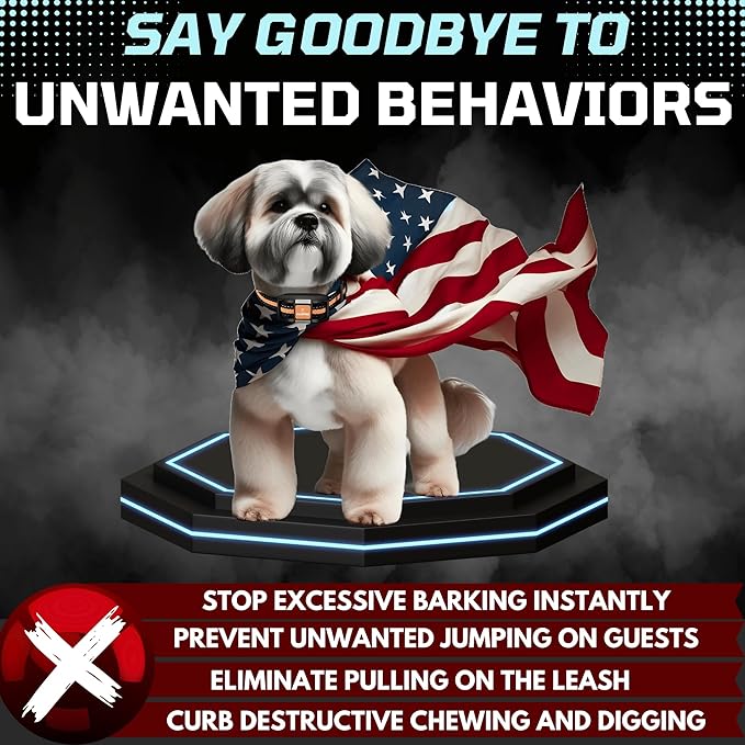 Dog Shock Collar with Remote 4-Mile Range, 124 Training 4 Modes,