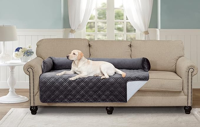 Brilliant Sunshine Premium Grey Silky Velvet Pet Sofa Bed