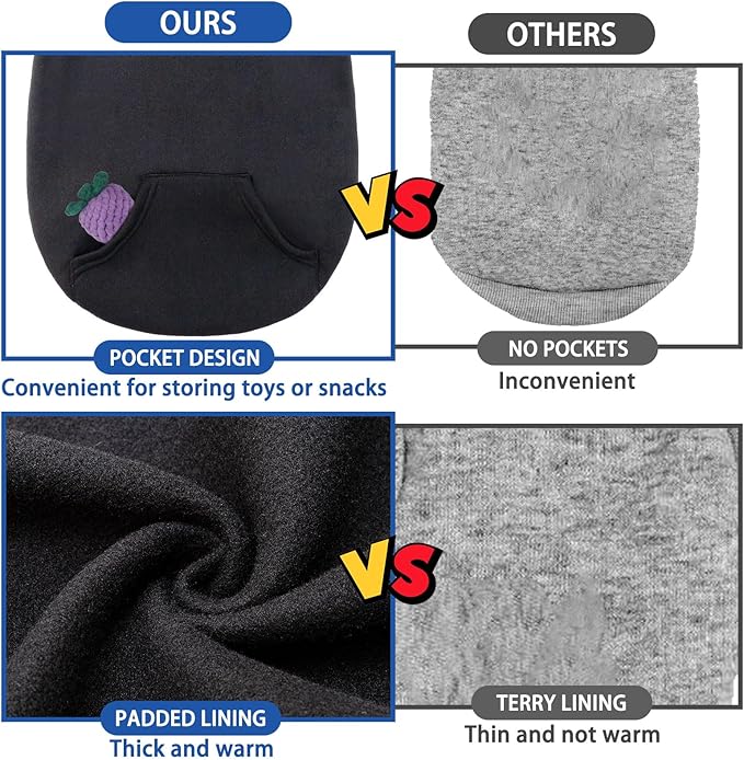 SCENEREAL Dog Hoodie Sweaters for Small Medium Large size Dogs