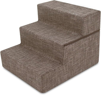 Best Pet Supplies Foldable Foam Pet Steps for Small Dogs and Cats 3-Step