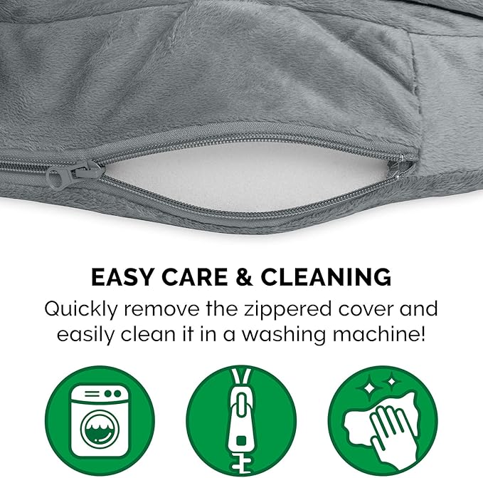 Furhaven 26" Round Orthopedic Dog Bed for Medium/Small Dogs w/ Removable Washable Cover 30 lbs 26-inch