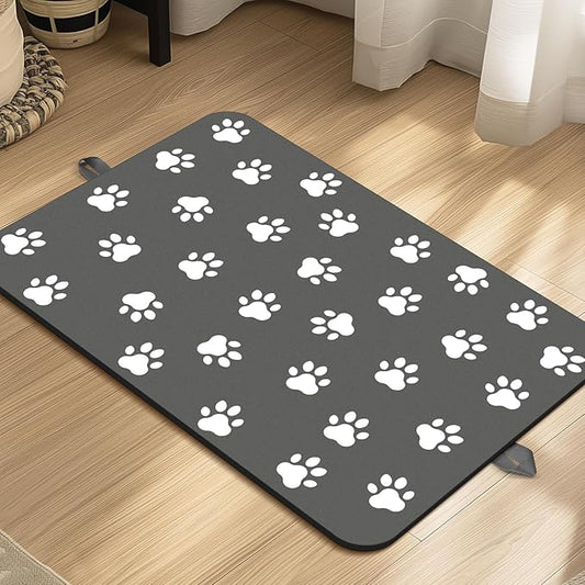 Pet Feeding Mat-Absorbent Dog Food Mat for Water Spill 12"*19"