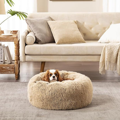 Calming Dog Bed for Small Medium Dogs 24", Shag