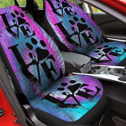 Paw Pattern Bucket Seats Protector Set of 2