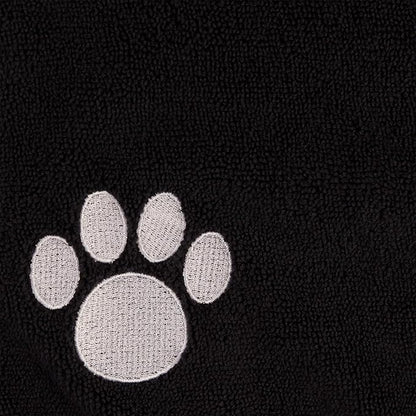 Bone Dry Pet Robe Collection Embroidered Absorbent Microfiber Bath Robe with Adjustable Closure