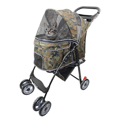 AmorosO 4 Wheels Pet Convenient Stroller