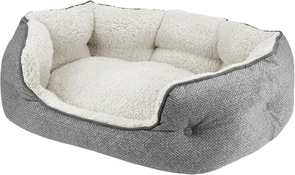 Canine Creations Cozy Pet Bed by Arlee Home & Pet Orthopedic Eco-Friendly Oval Durable Chew Resistant Washable Pet Bed for Medium and Large Large Dogs