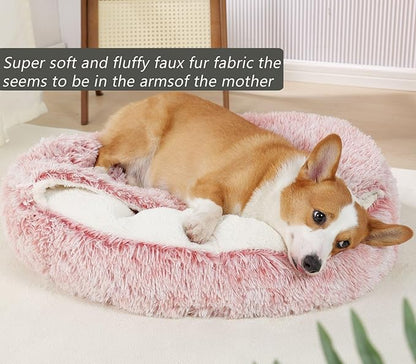 Cat Beds for Indoor Cats Cave & Calming Dog Beds 24inBean Mush