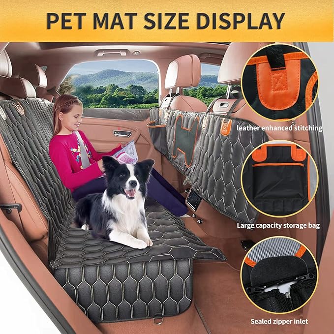 Pet car seat Cover 100% Waterproof,
