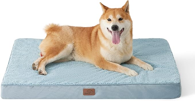 Bedsure Large Dog Bed for Large Dogs 75lbs, Light