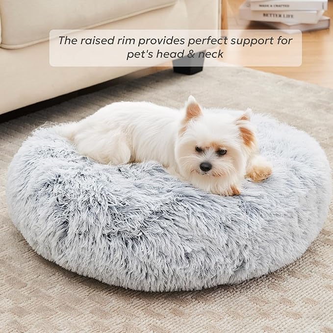 Calming Donut Dog Beds for Small Dogs and Cat 20")