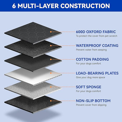 Back Seat Extender for Dogs with Hard Bottom