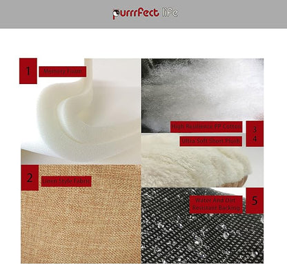 Oval Pet Beds for Cats and Small Dogs