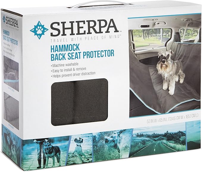Sherpa Water-Resistant Hammock-Style Backseat Car Protector Cover