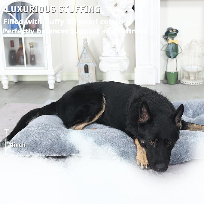 Crate Dog Beds for Large Dogs Washable 42 90 lbs