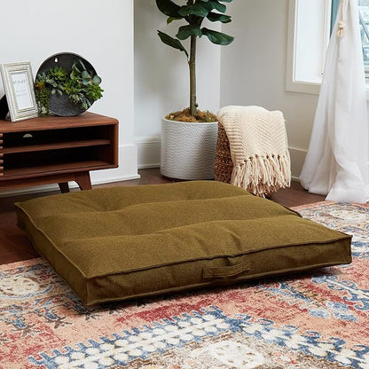 Happy Hounds Milo Square Tufted Pillow Dog Bed (40" x 40")