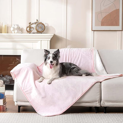 PETHUR Waterproof Dog Blankets for Large Dogs 40"x60", Light