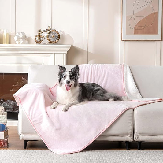 PETHUR Waterproof Dog Blankets for Large Dogs 40"x60", Light