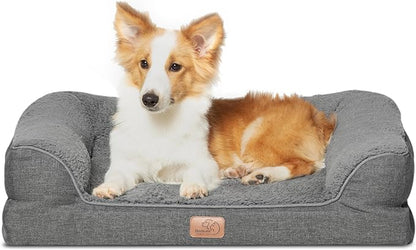 Bedsure Memory Foam Dog Bed for Medium Dogs