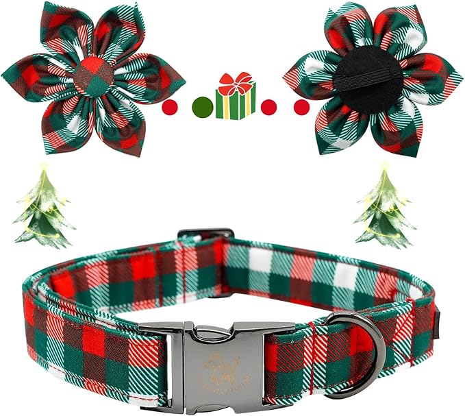 Elegant little tail Dog Collar with Flower