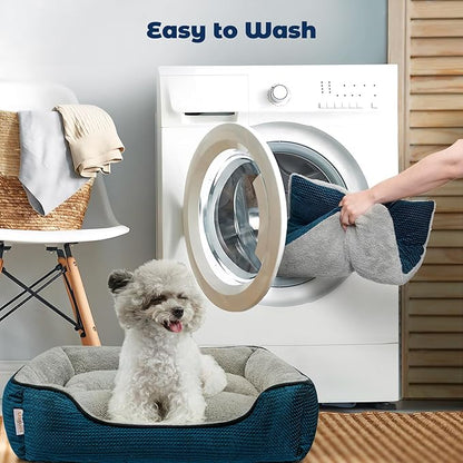 Miguel Dog Bed with Removable Cushion/Pillow for Medium Small Dogs 30 Inch