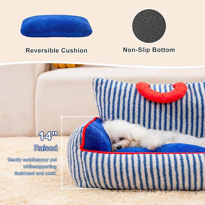 Jiupety Dog Bed Medium L:27"x23"x14" 20lbs