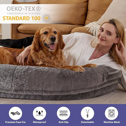 Human Dog Bed for Adult 71" x 46" x 9"