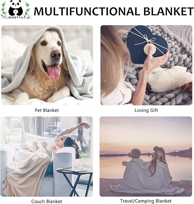 Puppy Coffee Dog Bone Blanket Gifts Super Soft Pet Blanket for Dog 120"x90" for