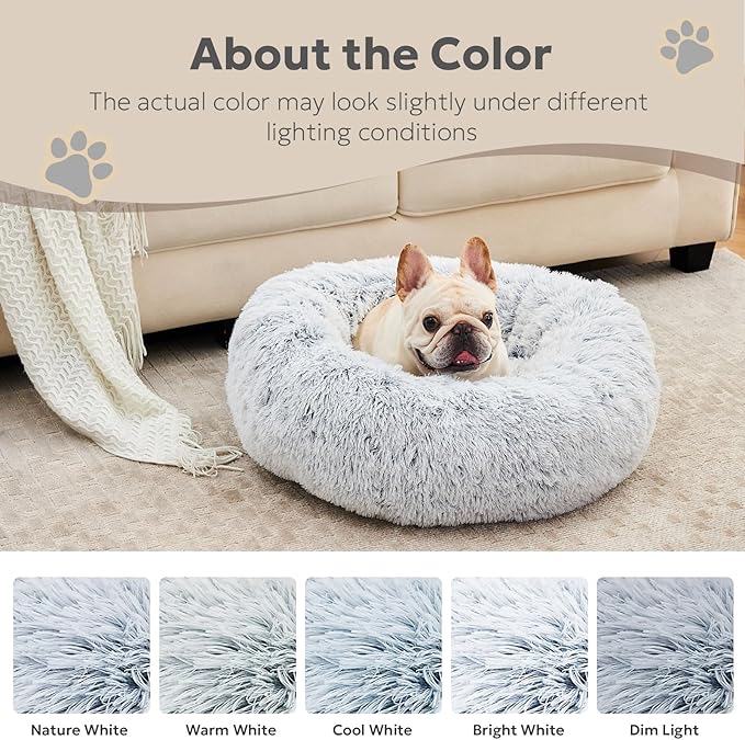 Calming Donut Dog Beds for Small Dogs and Cat 20")