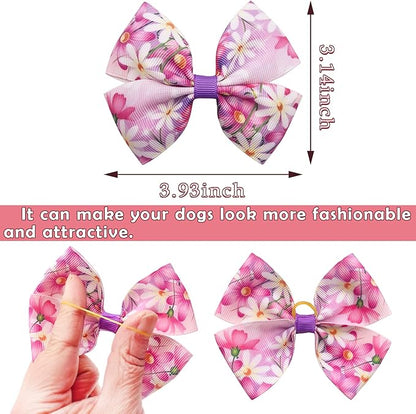 24Pcs/12 Pairs 4" Big Dog Hair Bows