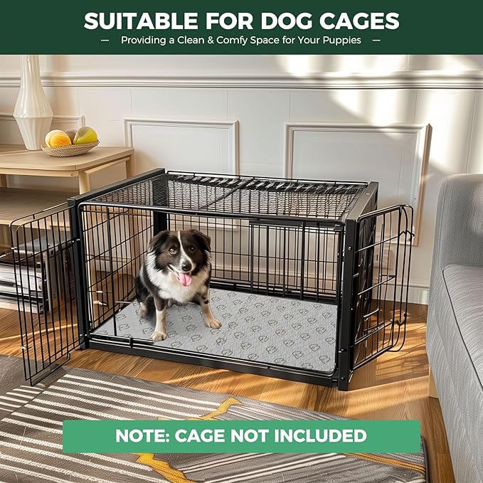 FXW Washable Pee Pads for Dogs 47" x 29", Specifically 48inch Cages,