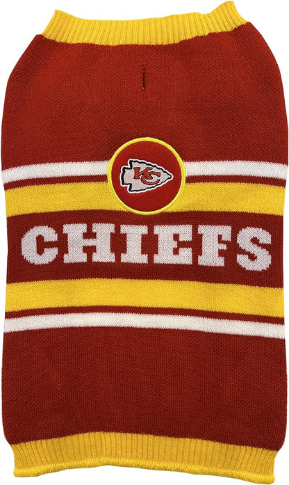 Pets First NFL Kansas City Chiefs Dog Sweater (KCC-4179-MD)
