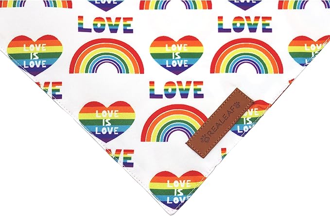 Realeaf Rainbow Dog Bandanas 2 Pack
