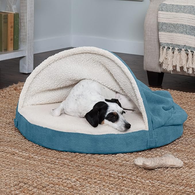 Furhaven 26" Round Orthopedic Dog Bed for Medium/Small Dogs w/ Removable Washable Cover 30 lbs 26-inch