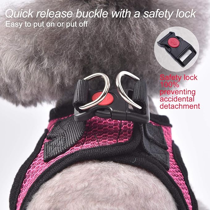 Dog Harness Step-in Breathable Puppy Cat Dog Vest Harnesses for Small Medium Dogs