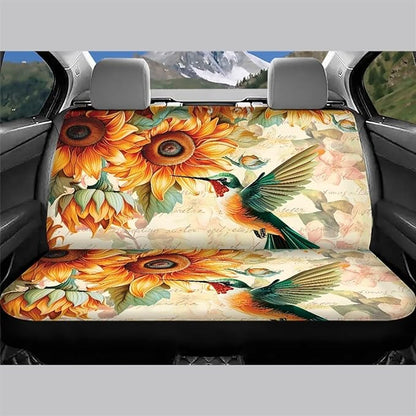 Tupalatus 2 Pack Car Back Seat Covers Durable Anti Dirty Auto Bench Seat Protector Pet Dog Seat Cushion Car Interior Decor