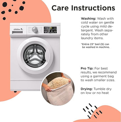 Best Friends by Sheri The Original Calming Donut Cat and Dog Bed in Shag Fur Lavender 23"