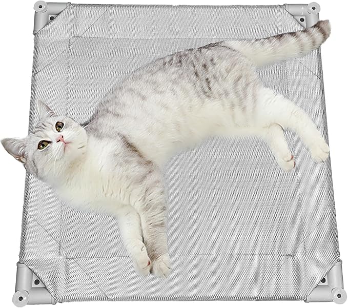 Love&go Elevated Dog Bed with Metal Frame (Small-18.5x18.5x5.5 inch,