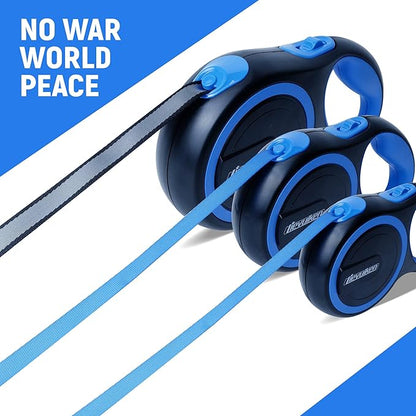 10 FT Retractable Dog Leash with No Tangle for Dog up to 33lbs